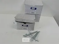 3 x spaanplaatvijzen wit verzinkt 6 x 120 mm 200 stuks kruiskop pz - afbeelding 1 van  3