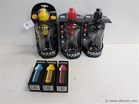 3 x sport drinkfles + 3 vervangfilters - afbeelding 1 van  2
