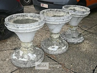 3 x stenen bloempot - afbeelding 1 van  5