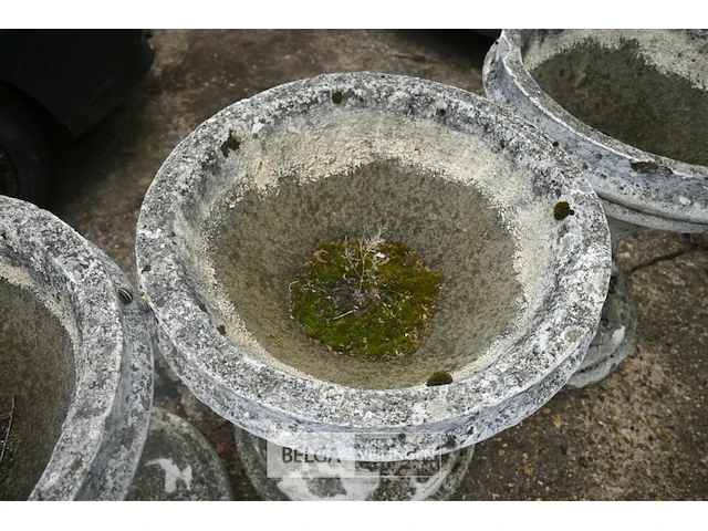 3 x stenen bloempot - afbeelding 3 van  5