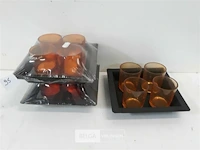 3 x t-lichtglaasjes 4 stuks op schaal - afbeelding 2 van  3