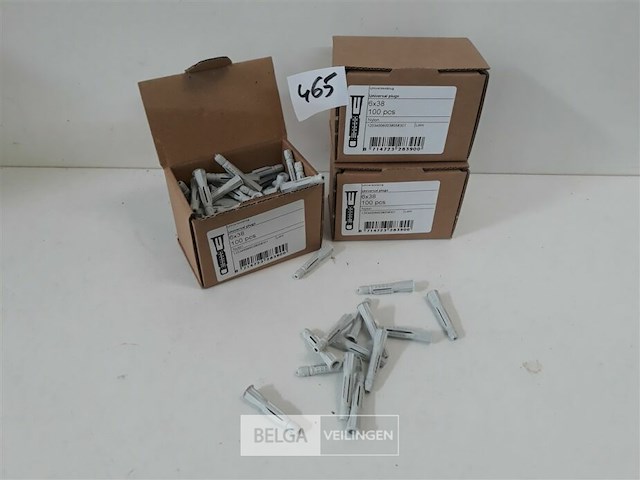 3 x universeelplug nylon 6 mm 100 stuks - afbeelding 1 van  3