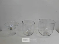 3 x vaas uit glas - afbeelding 1 van  3