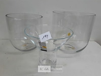 3 x vaas uit glas - afbeelding 3 van  3