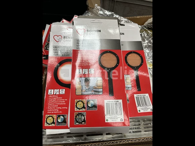 3 x vergrootglas met led - afbeelding 1 van  2