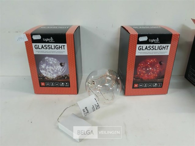 3 x verlichte bol led 40 lampjes - afbeelding 2 van  3