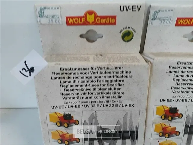 3 x vervangmessen voor vertikuteermachine wolf - afbeelding 3 van  3