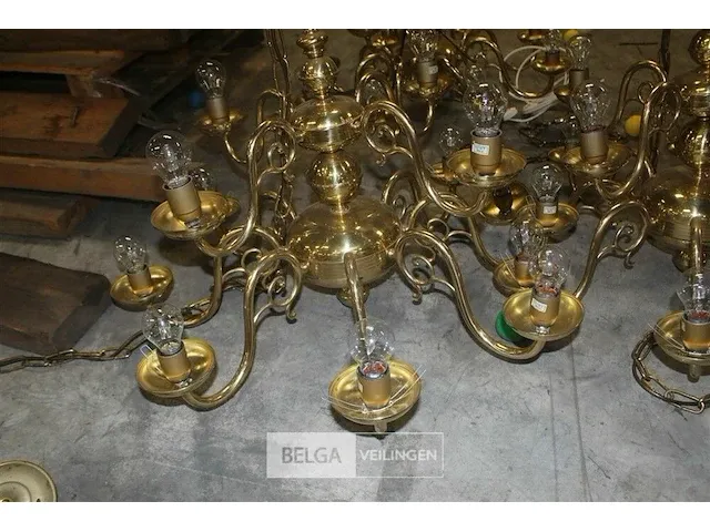 3 x vintage kroonluchter - afbeelding 6 van  6