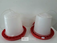 3 x voederbak pvc voor kippen 10 l - afbeelding 2 van  3