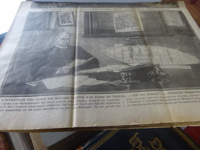 3 x voorblad - dubbelblad krant 1917 frans - afbeelding 3 van  3