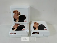 3 x voorraaddoos pet life 1 l - afbeelding 1 van  3
