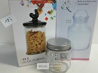 3 x voorraadpot glas 3 assorti - afbeelding 3 van  3