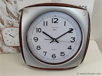3 x wandklok 33x33 cm - afbeelding 2 van  2