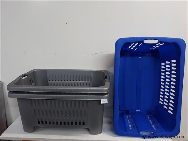 3 x wasmand pvc - afbeelding 1 van  2