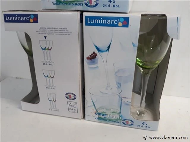 3 x wijnglas luminarc 4 x 21 cl - afbeelding 2 van  2