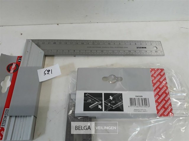 3 x winkelhaak 250 mm - afbeelding 3 van  3