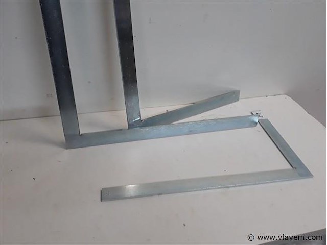 3 x winkelhaak staal 400-600-800 mm - afbeelding 2 van  2