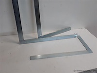 3 x winkelhaak staal 400-600-800 mm - afbeelding 2 van  2