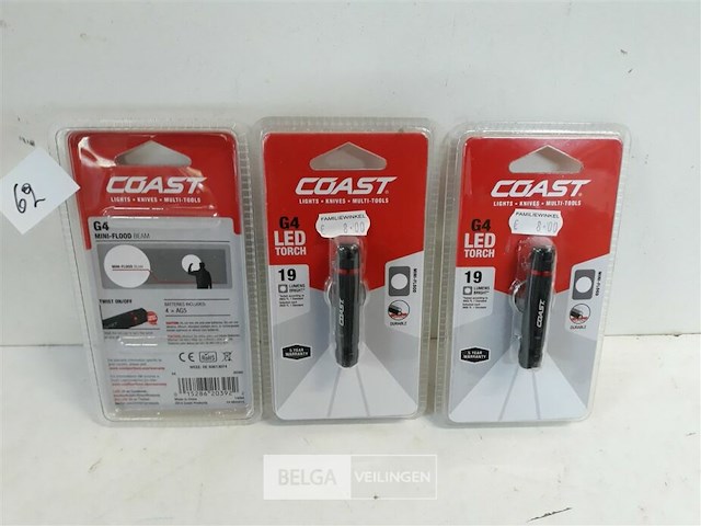 3 x zaklamp led als sleutelhanger - afbeelding 2 van  3