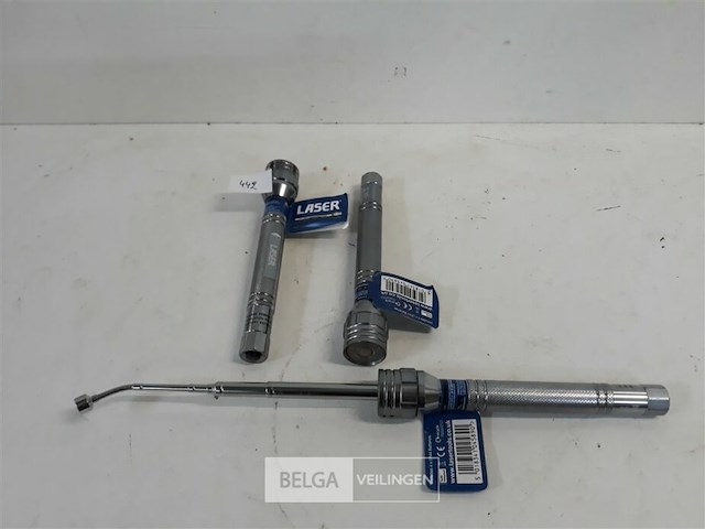 3 x zaklamp led met pick-up tool - afbeelding 1 van  3