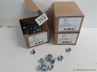 3 x zeskantmoeren verzinkt m 10 100 stuks - afbeelding 1 van  2
