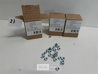 3 x zeskantmoeren verzinkt m 5 200 stuks - afbeelding 1 van  3