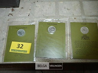 3 zilveren munten nederland - afbeelding 1 van  4