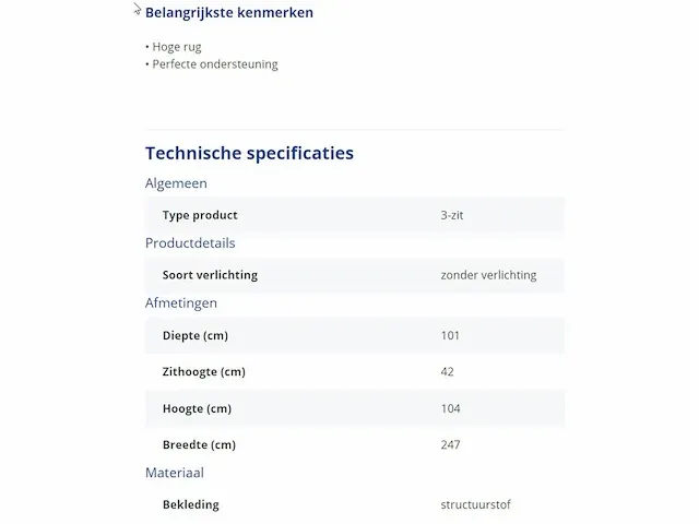 3-zit marlena in microvelours - afbeelding 3 van  3