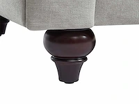 3-zits chesterfield bank in lichtgrijze stof - afbeelding 5 van  16