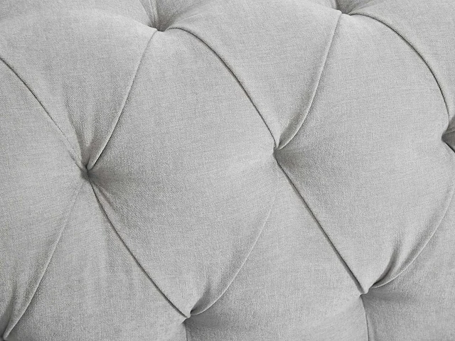 3-zits chesterfield bank in lichtgrijze stof - afbeelding 6 van  16