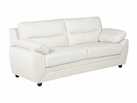 3-zits faux bank - wit - afbeelding 3 van  5