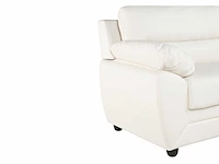3-zits faux bank - wit - afbeelding 4 van  5