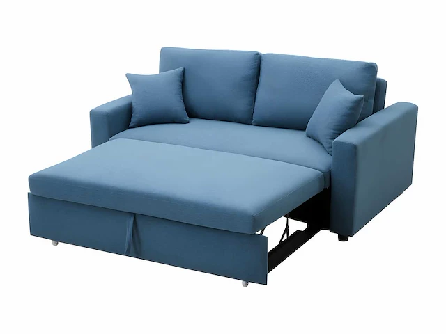 3-zits slaapbank in stof - blauw - afbeelding 5 van  6