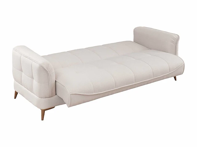 3-zits slaapbank slaapbank in beige stof - afbeelding 6 van  7