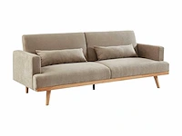 3-zits slaapbank slaapbank in stof - beige - afbeelding 3 van  5