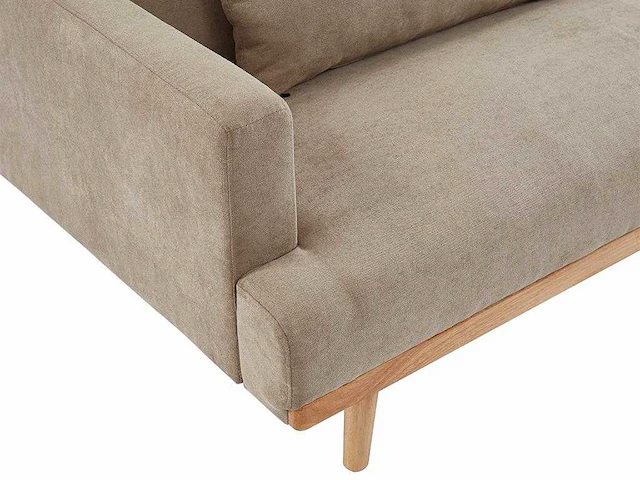 3-zits slaapbank slaapbank in stof - beige - afbeelding 5 van  5
