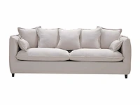 3-zits stoffen bank - beige - afbeelding 2 van  4