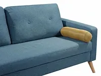3-zits stoffen bank - blauw - afbeelding 2 van  2