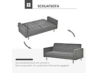 3-zits stoffen slaapbank met slaapfunctie - afbeelding 5 van  6