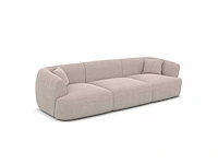 3-zitsbank - beige gestructureerde stof - afbeelding 4 van  11