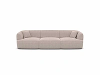 3-zitsbank - beige gestructureerde stof - afbeelding 5 van  11