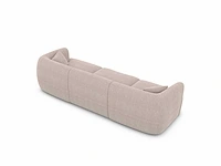 3-zitsbank - beige gestructureerde stof - afbeelding 6 van  11