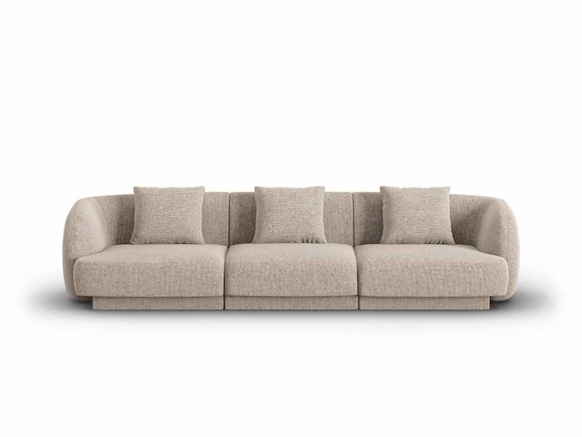 3-zitsbank - beige stof - afbeelding 1 van  5