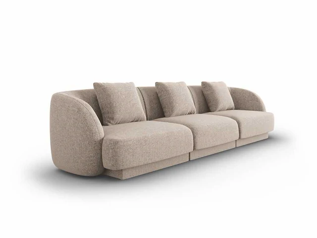 3-zitsbank - beige stof - afbeelding 2 van  5