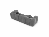 3-zitsbank - donkergrijs fluweel - afbeelding 4 van  6