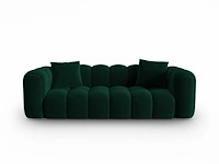 3-zitsbank - fles groen fluweel - afbeelding 2 van  6