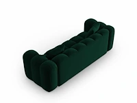3-zitsbank - fles groen fluweel - afbeelding 4 van  6
