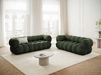 3-zitsbank - groen fluweel