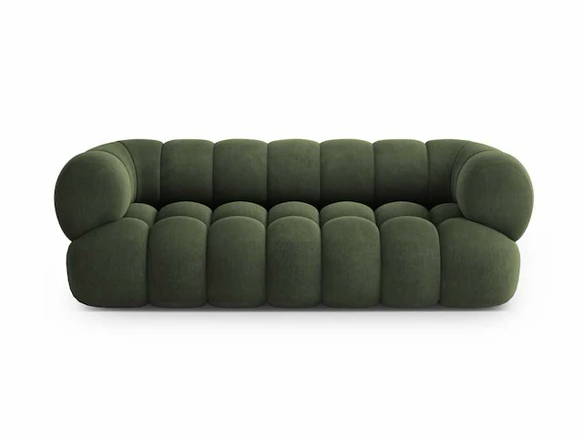 3-zitsbank - groen fluweel - afbeelding 2 van  7