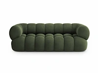 3-zitsbank - groen fluweel - afbeelding 2 van  7